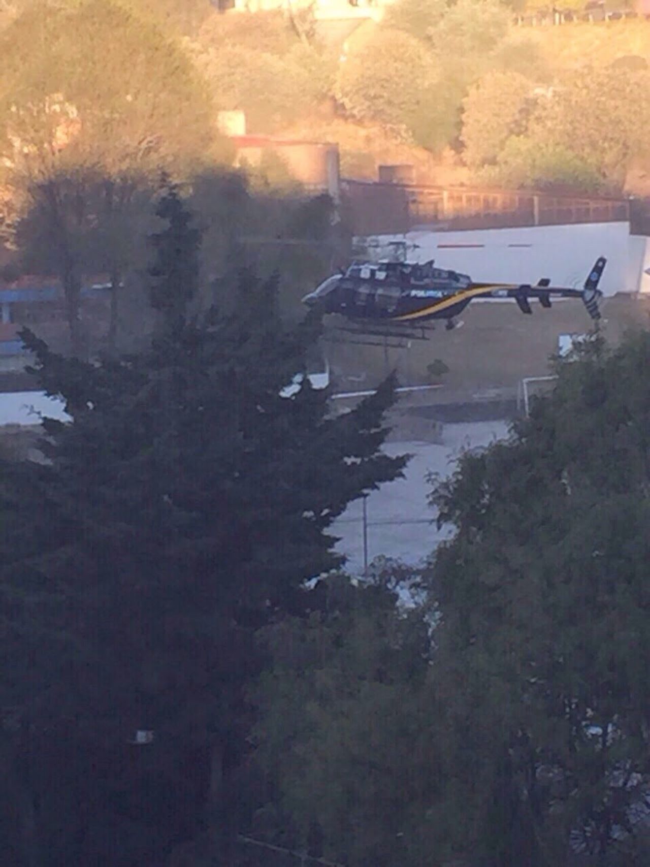 Imágenes captadas por Dolores González desde la ventana de su casa.