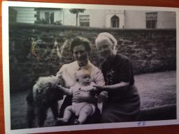 Rita McCann, pictured with her son after his birth in 1957.