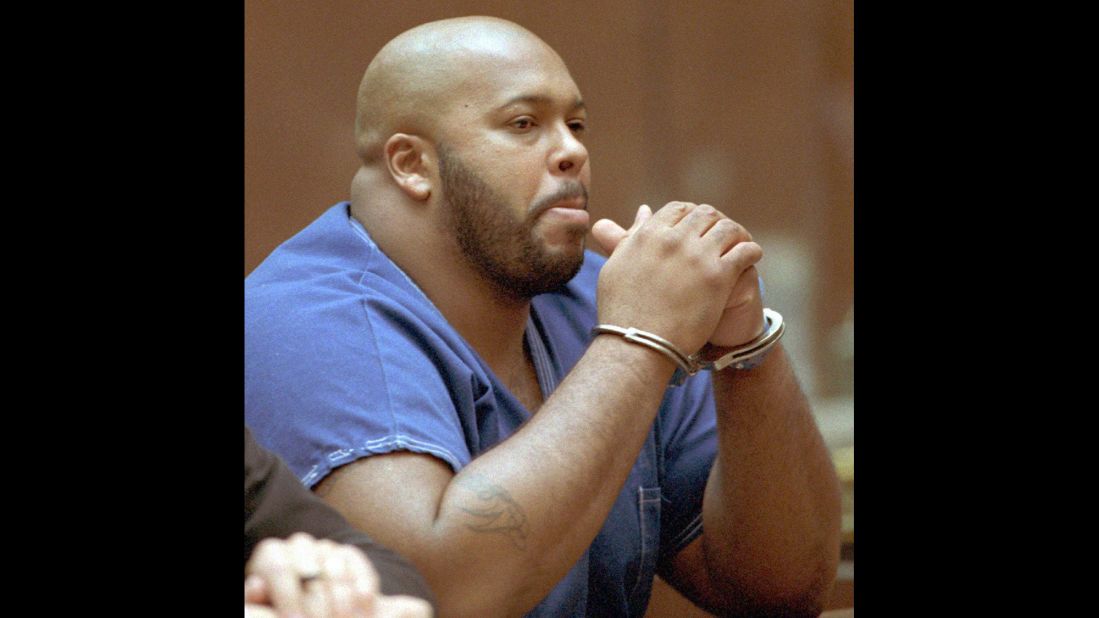 Knight appears in court for a bail review hearing in October 1996. That year, Knight was sent to prison for almost five years for assaulting a man in a Las Vegas hotel.