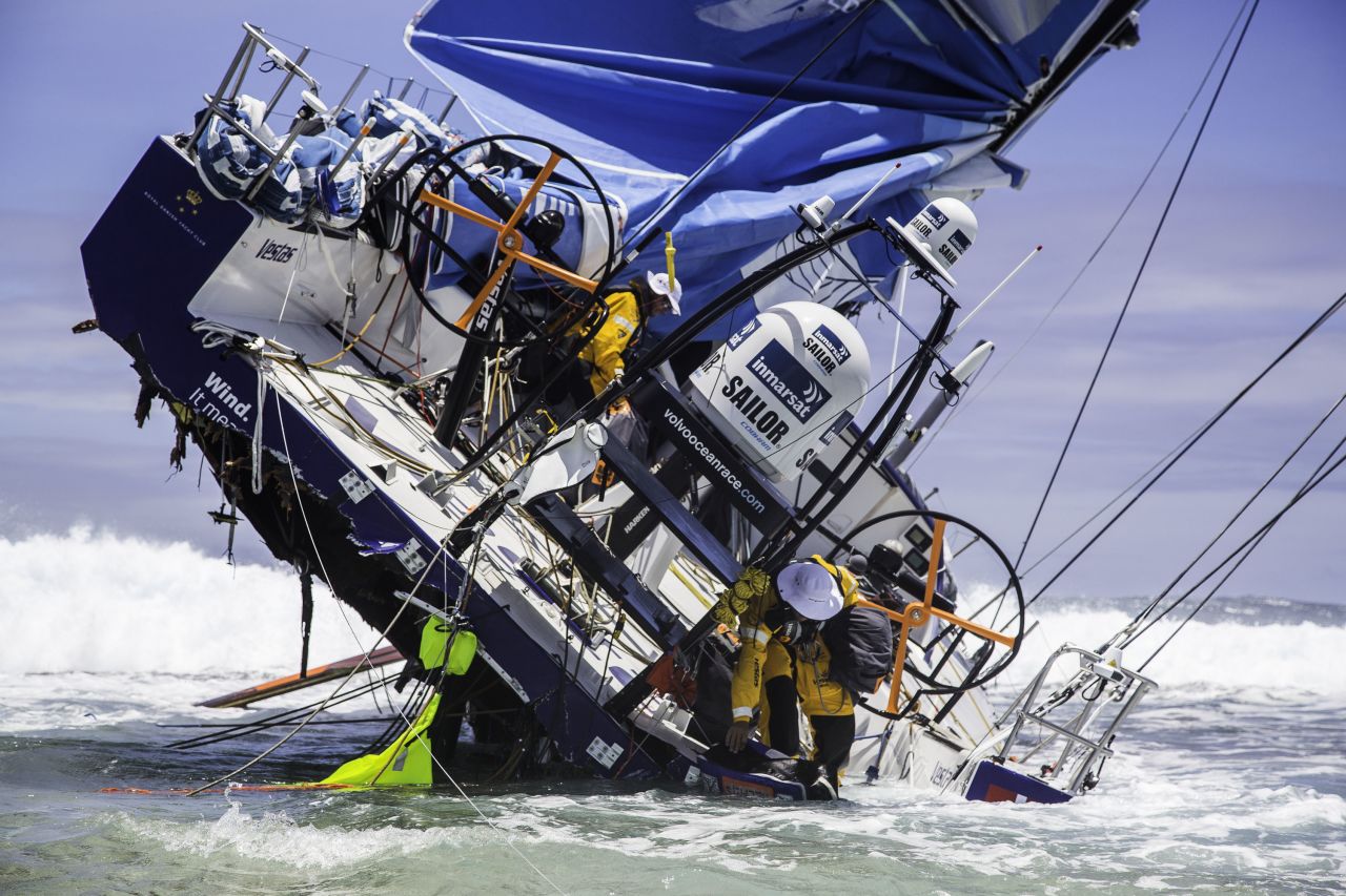 One of the toughest round-the-world competitions on the planet is the Ocean Volvo Race (pictured). But before sailors can hit the open waves, they must take part in a three-day advanced sea safety course. 