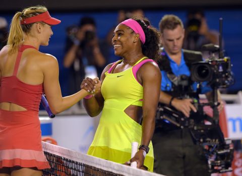 The two haven't always seen eye to eye but there was a warm handshake after the gripping 6-3 7-6 (5) affair. 
