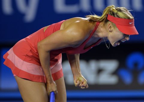 But as is her way, Sharapova didn't throw in the towel in the second set. 
