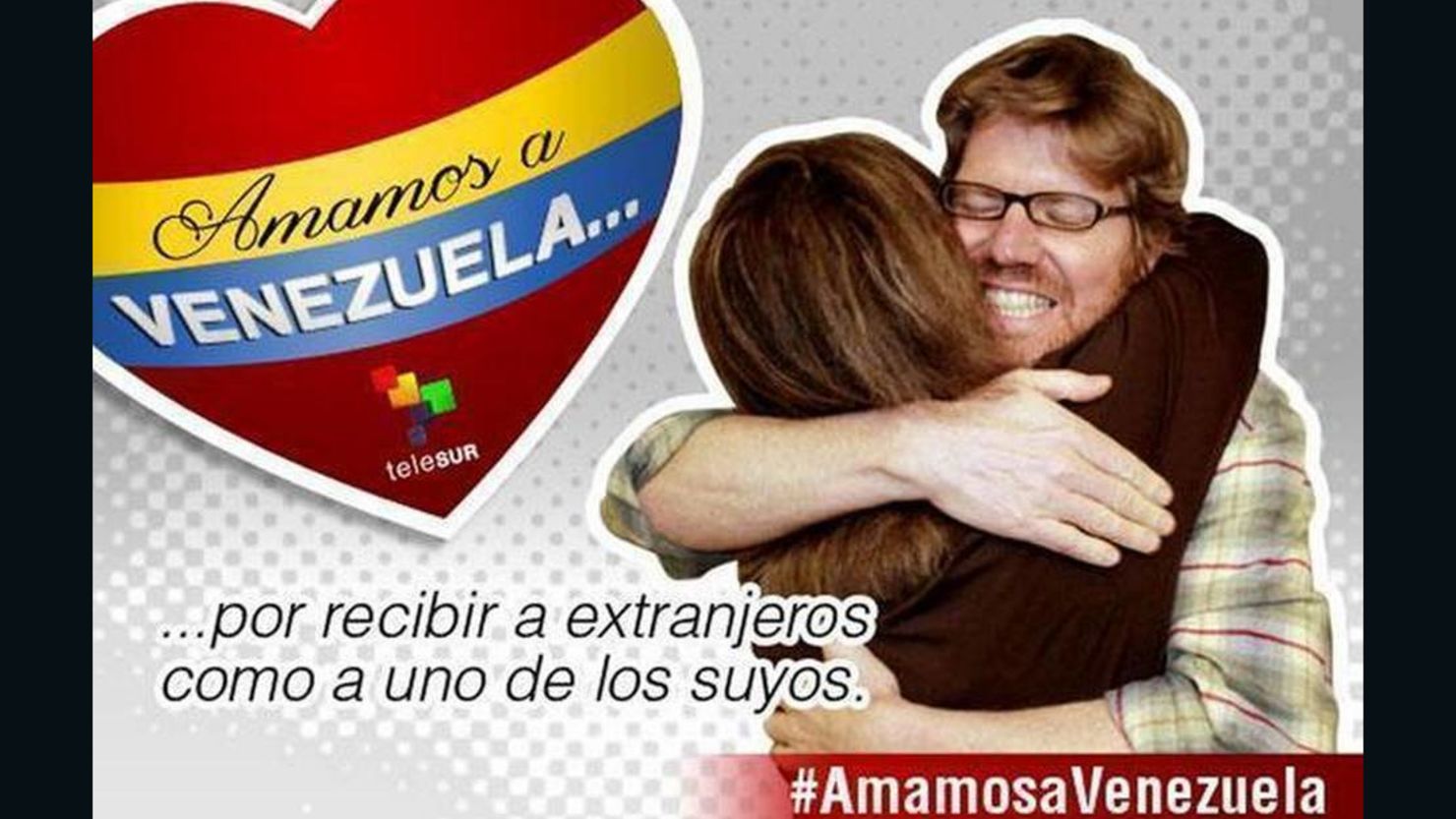 Ad campaign in Venezuela featured image of journalist Jim Wyss, who was detained for 48 hours in 2013. 
