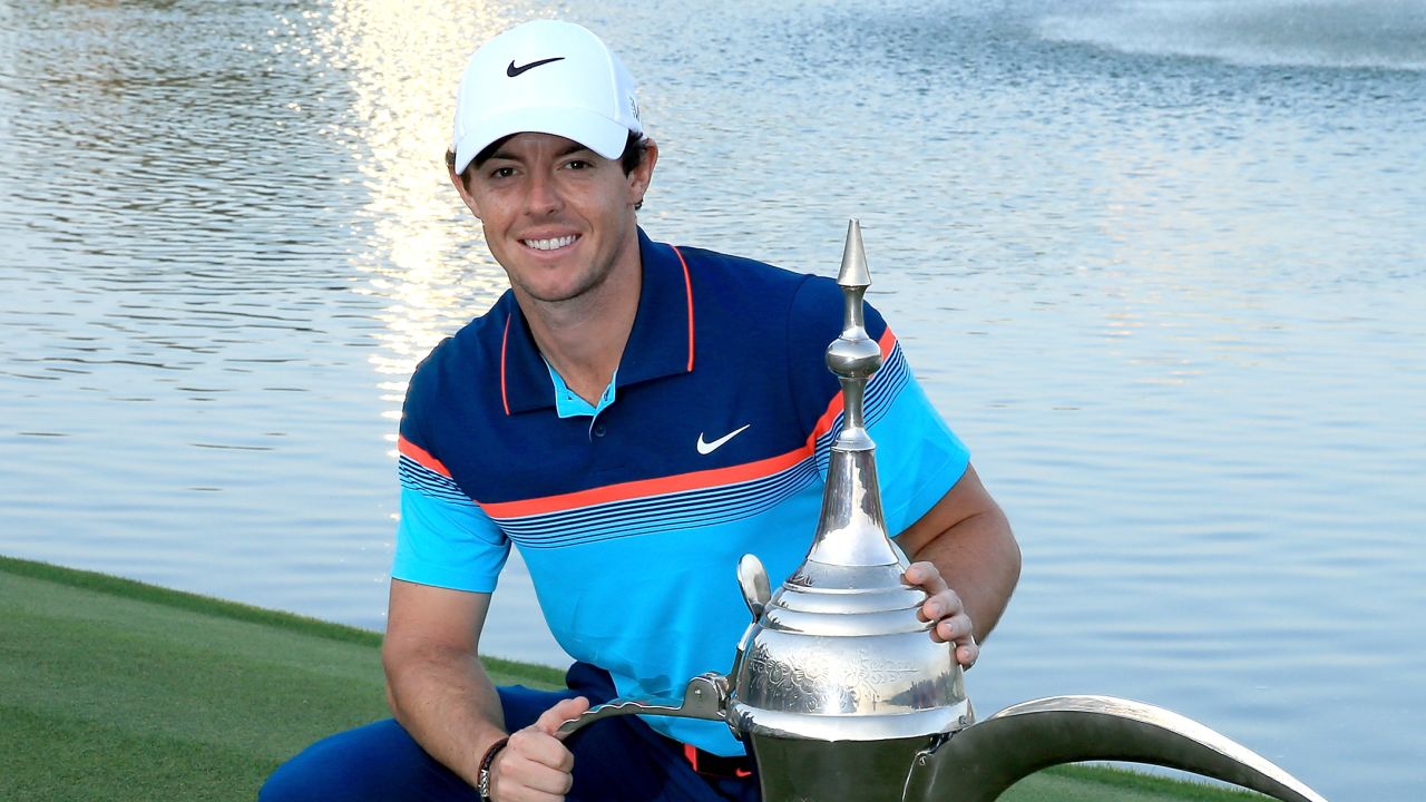 Rory McIlroy was securing the Dubai Desert Classic title for the second time. 