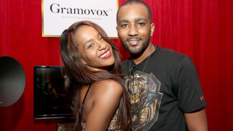 Bobbi Kristina Brown and Nick Gordon attend the GRAMMY Gift Lounge during the 56th Grammy Awards on January 25, 2014, in Los Angeles.