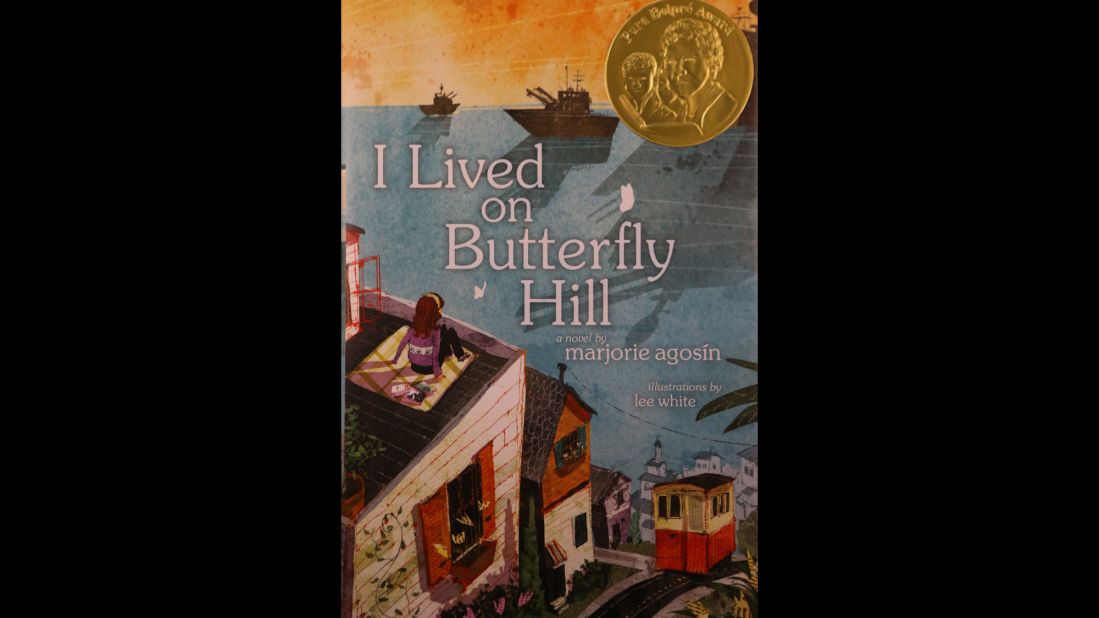 "I Lived on Butterfly Hill" is the 2015 Pura Belpré Author Award winner. The book is written by Marjorie Agosín and illustrated by Lee White.