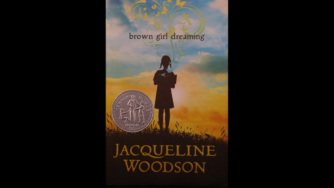 "Brown Girl Dreaming," written by Jacqueline Woodson, is the Coretta Scott King Author award winner.