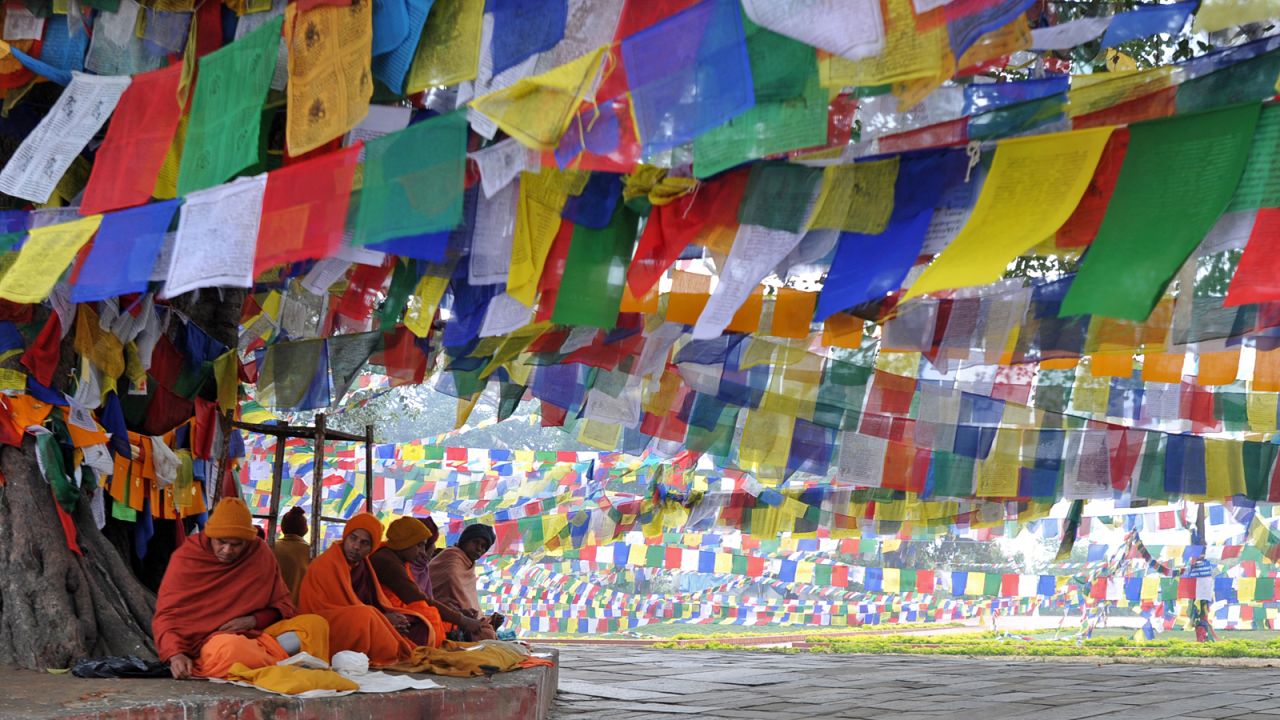 According to legend, Buddha's mother delivered him while resting in the shade of a sal tree on her way through Lumbini. Today, the site is a popular destination for religious pilgrims. 