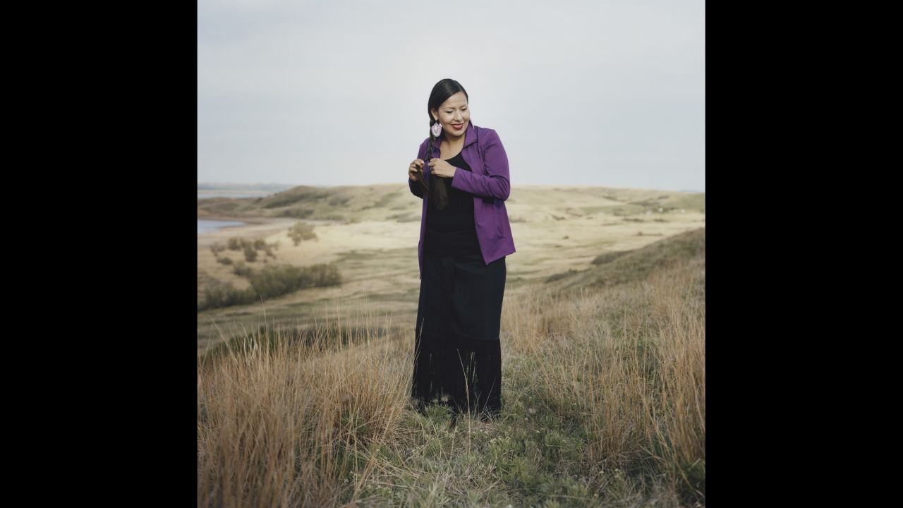 Thipiziwin Young, 33, is a teacher on the Standing Rock Sioux Reservation in South Dakota. She has dedicated her life to learning and teaching the Lakota language, a language that has been dying over the last generations. She and some of her students sang Lakota songs to President Barack Obama and the first lady when they visited the reservation in June.