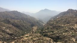 The mountains on the Saudi-Yemeni border are beautiful -- but difficult to patrol.