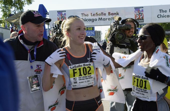 Every woman is different and menstruation needn't be the deciding factor on the playing field. British runner Paula Radcliffe told the BBC​ she had her period when she broke the world record at the Chicago Marathon in 2002 (pictured).
