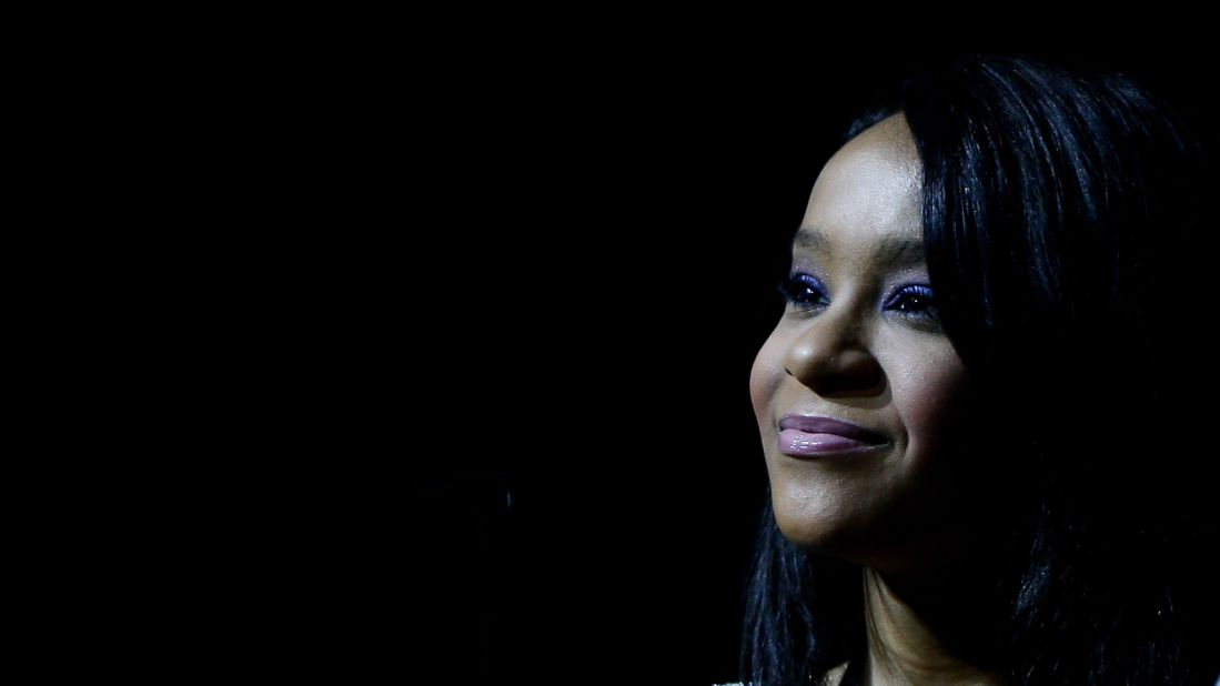 Bobbi Kristina Brown, the daughter of singers Whitney Houston and Bobby Brown, was found unresponsive in a bathtub at her Georgia home on January 31, 2015. She died at an Atlanta-area hospice on July 26, 2015 at the age of 22.