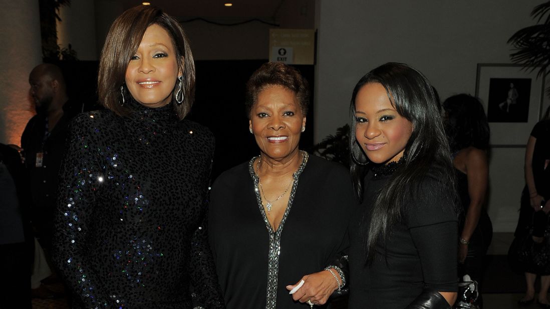Bobbi Kristina's famous parents gave her frequent access to music royalty. Here she is with her mother, left, and cousin Dionne Warwick in 2011. 