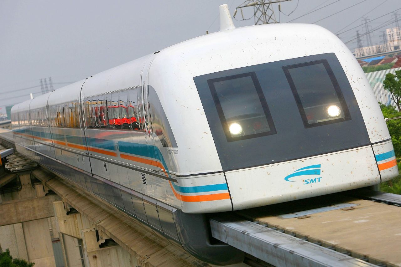 SkyTran uses a variation on magnetic levitation technology. China's Shanhai Maglev train is currently the world's fastest, able to hit 311 mph with a top operating speed of 268 mph.