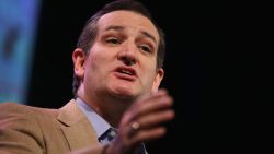 DES MOINES, IA - JANUARY 24: U.S. Sen. Ted Cruz (R-TX) speaks to guests at the Iowa Freedom Summit on January 24, 2015 in Des Moines, Iowa. The summit is hosting a group of potential 2016 Republican presidential candidates to discuss core conservative principles ahead of the January 2016 Iowa Caucuses.