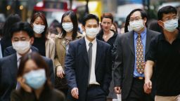 In 2003, Severe Acute Respiratory Syndrome (SARS) became a global pandemic infecting over 8000 people worldwide and causing the death of 774. People wear surgical masks to try to reduce the chance of infection from SARS whilst walking through the business district April 1, 2003 in Hong Kong.