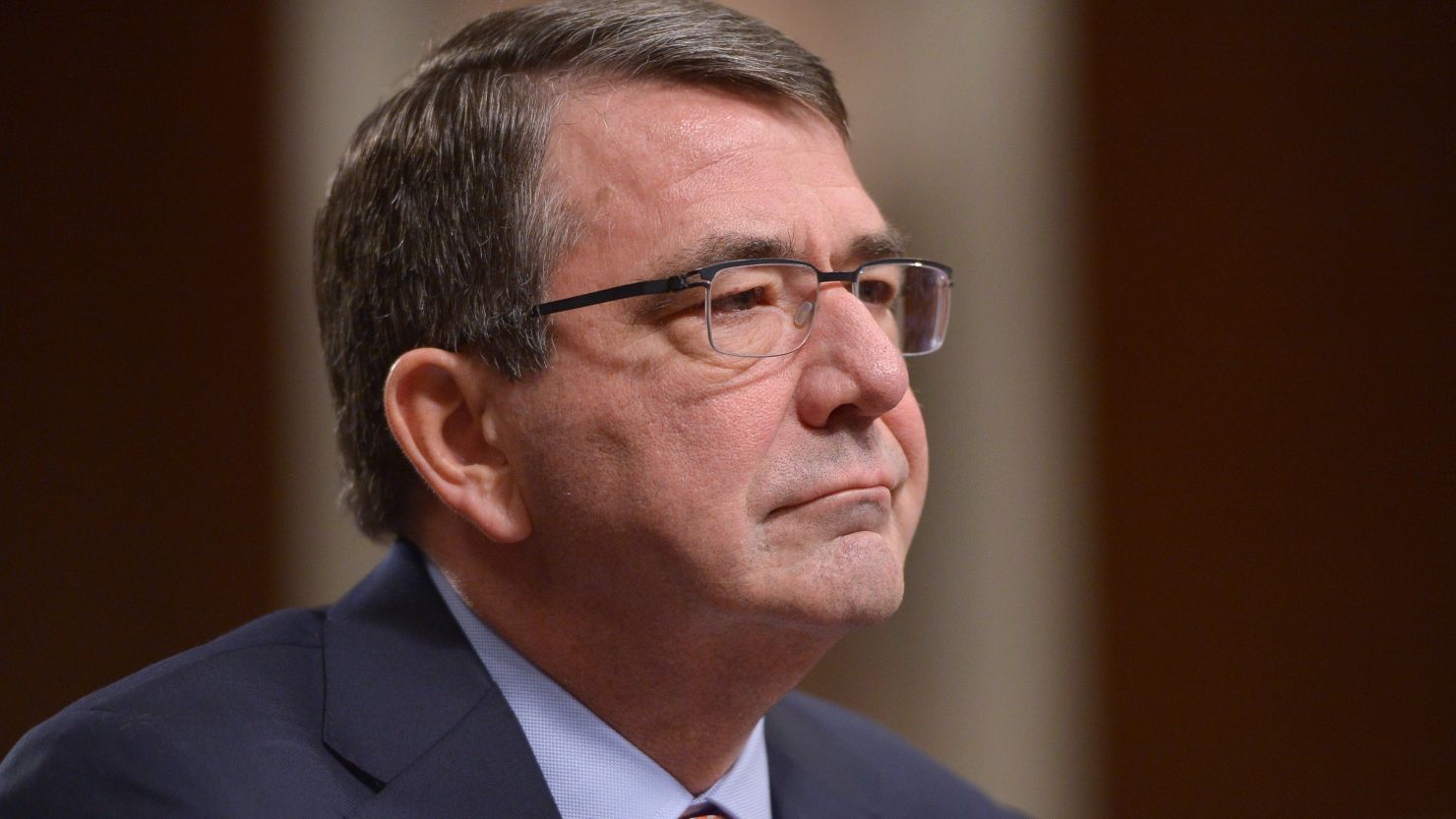 Ashton Carter testifies before the Senate Armed Services Committee on Feb. 4 on Capitol Hill in Washington, DC. 