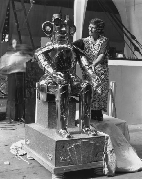 The robot could read fluently in any language, and was on display at the Radio Exhibition in Olympia, London. Alpha was invented by scientist Harry May for the Mullard Valve Company. 