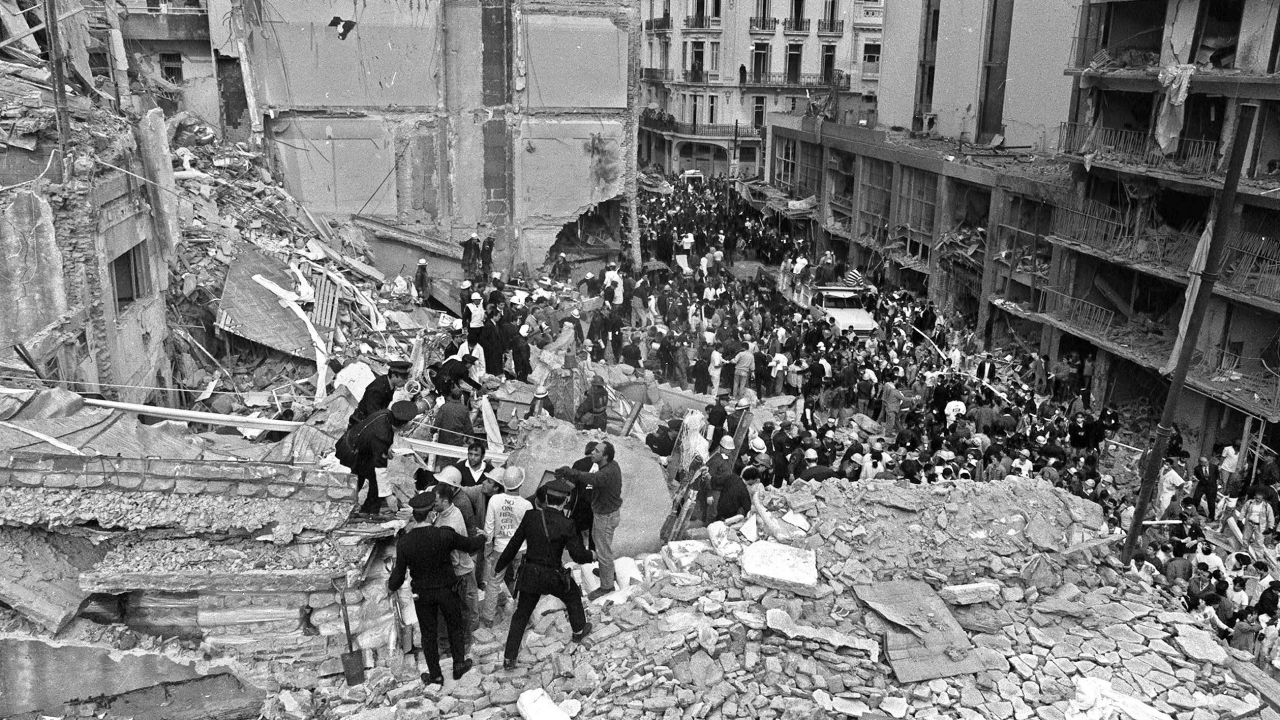 The bombing of the Argentine Israelite Mutual Association (AMIA) building in Buenos Aires on July 18, 1994, is the deadliest terror attack in the country's history. Eighty-five people were killed. 