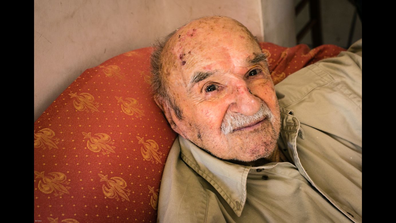 Konstantinos Spanos, 101, says the key to long life is modesty in everything, including "food, women and entertainment." He reads five hours a day.