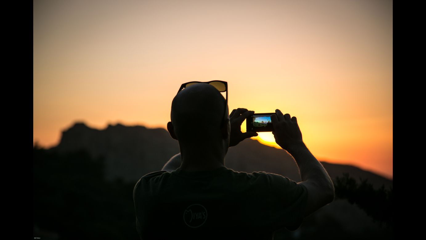 Wonder List producer Elgin Fulton takes in the fading sun.