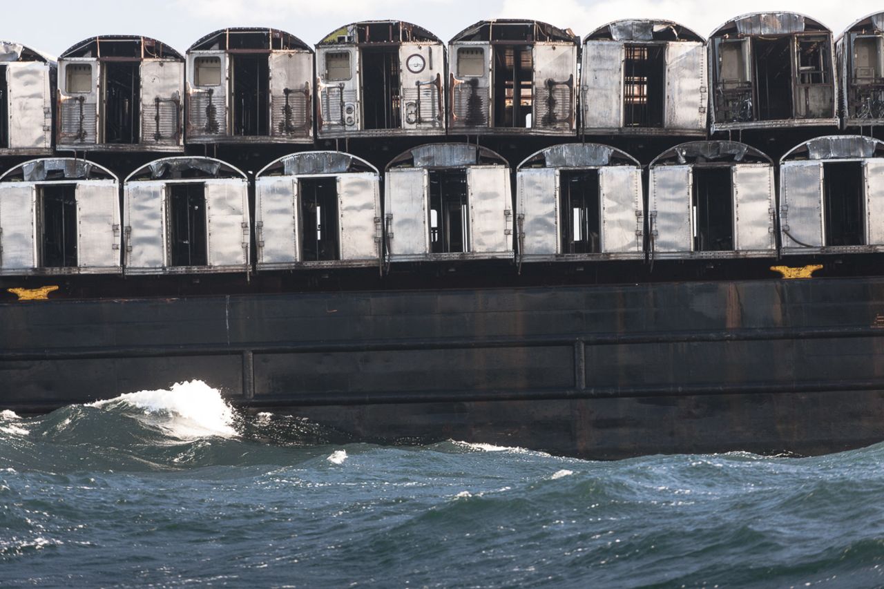 The artificial reef is providing shelter to fish and a home for invertebrates such as blue mussels, along the coast from Delaware to South Carolina. 