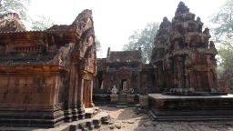 Made of red sandstone, Banteay Srei is one of the oldest surviving temples in the Angkor area. Famous for its intricate and well-preserved carvings, it dates to the 10th century. Archaeologist Dr. Roland Fletcher recommends visiting the Angkor sites in chronological order to get a better understanding of how the Angkor area developed.  