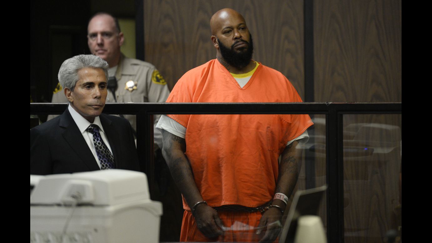 <a href="http://www.cnn.com/2015/01/30/entertainment/gallery/suge-knight/index.html" target="_blank">Former rap mogul Marion "Suge" Knight</a> is joined by his attorney, David Kenner, during his arraignment Tuesday, February 3, in Compton, California. Knight pleaded not guilty after he was charged in connection with a hit-and-run incident that left one man dead and another injured.