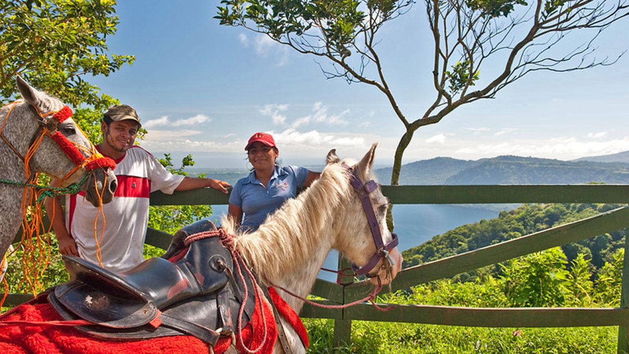 One of the highest hills surrounding Nicaragua's Apoyo Lagoon, the Catarina viewpoint is a popular weekend spot. 