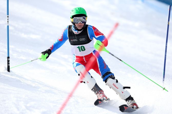 More typically on the slopes, Mills is usually accustomed to going around gates in slalom than breaking the speed barrier.