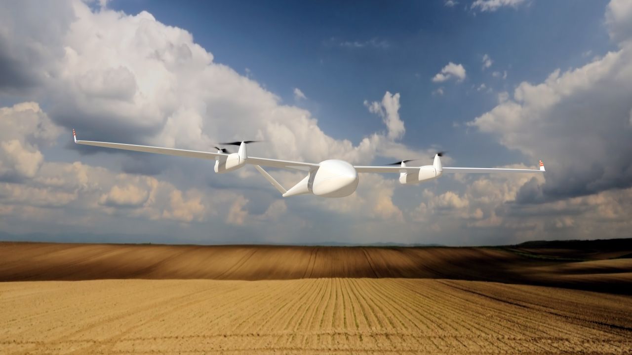 The Transition UAV by researchers at Germany's Quantum Systems, is designed as an agricultural solution. The drone evaluates crop conditions, monitoring their health and devising a fertilization strategy. It then feeds back this information to farmers, who will know exactly the right information about of water and nutrition their crop requires for optimal growth. <br />Its name derives from the drone's propellers. The drone lifts off like a helicopter, but once in the air the front propellers pivot forward 90 degrees, the drone then flying like a conventional airplane. This improves efficiency and increases its range greatly, the engineers claiming it can travel up to 500km.<br />