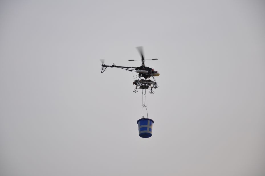 Drones can be used for transport, agriculture or security. 