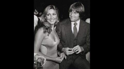 Linda Thompson, who became Jenner's second wife, accompanies Jenner at the New York premiere of the movie "Can't Stop the Music" in June 1980. Jenner appeared in the movie, which was a huge dud and won the first Razzie award for worst picture.