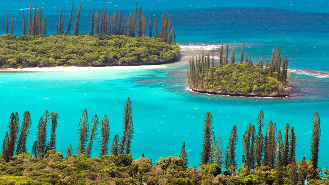 Bursting with modern French savoir faire, this tiny, pine-scented island is surrounded by the New Caledonia Barrier Reef. It's renowned for its laid back vibe and unplugged ambiance.  <br /><strong>Romantic rush: </strong>Dugout canoe cruise around the lagoon.<br /><strong>Hot hotel: </strong><a href="http://www.starwoodhotels.com/lemeridien/property/overview/index.html?propertyID=1841" target="_blank" target="_blank">Le Meridien Ile des Pins</a>, Baie d'Oro,BP 175 <a href="http://en.visitnewcaledonia.com/dream/isle-pines" target="_blank" target="_blank">Ile des Pins</a>, New Caledonia; +687 26 5000