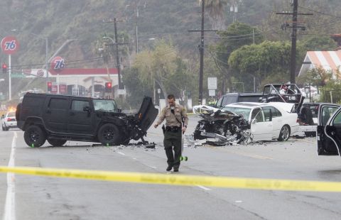 Former Olympic decathlon champion and reality TV star Bruce Jenner was involved in a fatal four-car accident on Saturday, the Los Angeles County Sheriff's Department said in a statement. Jenner was not injured. 