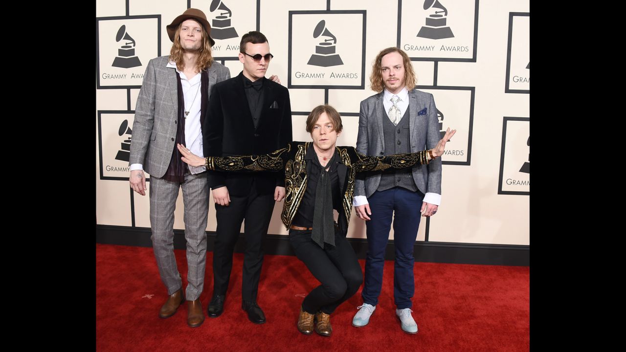 From left, Daniel Tichenor, Brad Shultz, Matt Shultz and Jared Champion of Cage the Elephant