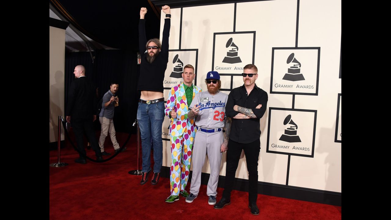 From left, Troy Sanders, Brann Dailor, Brent Hinds and Bill Kelliher of Mastodon