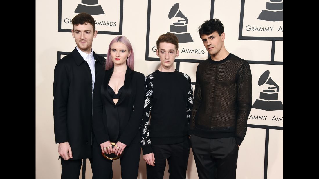 From left, Jack Patterson, Grace Chatto, Luke Patterson and Milan Neil Amin-Smith of Clean Bandit