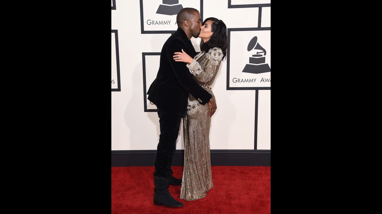 Kanye West and Kim Kardashian