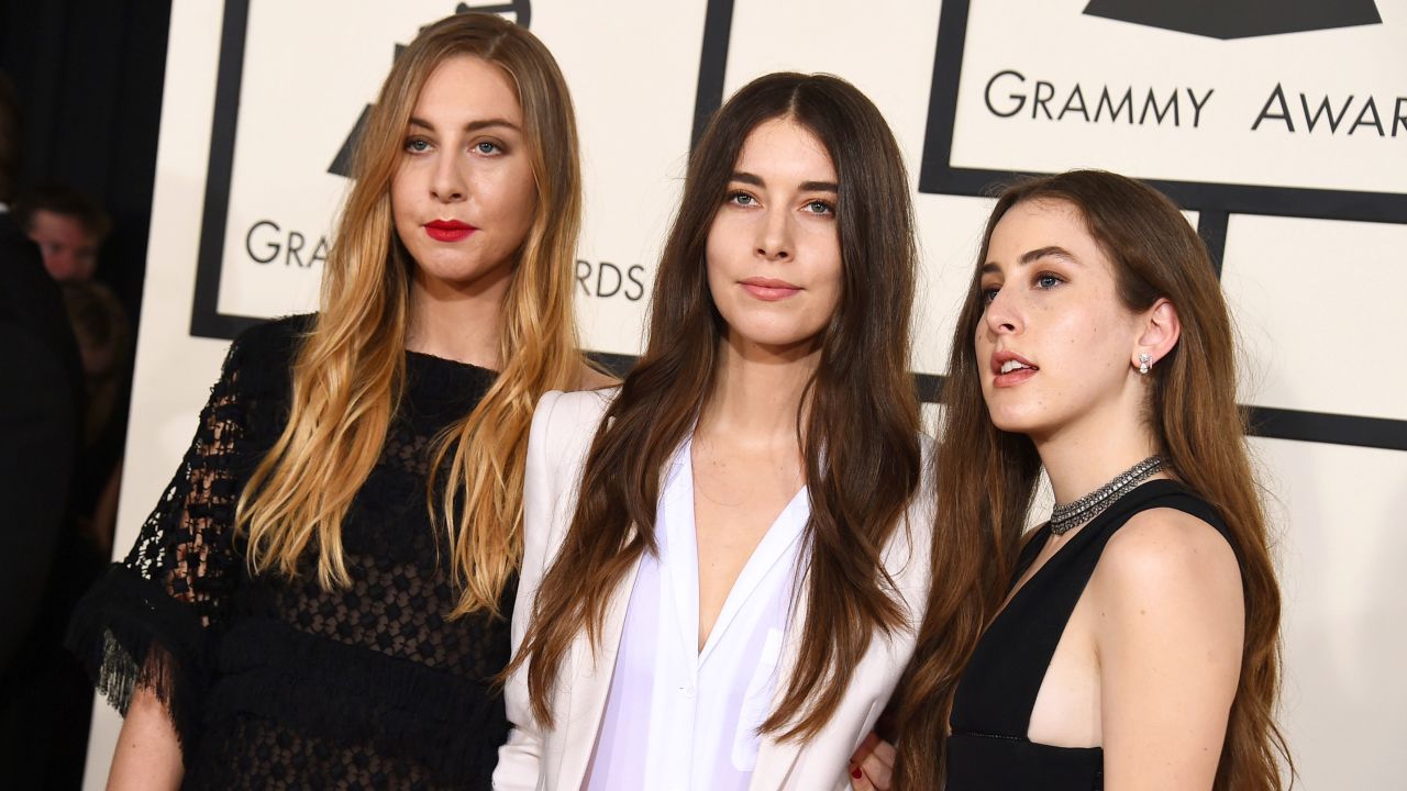From left, Este Haim, Danielle Haim and Alana Haim of Haim