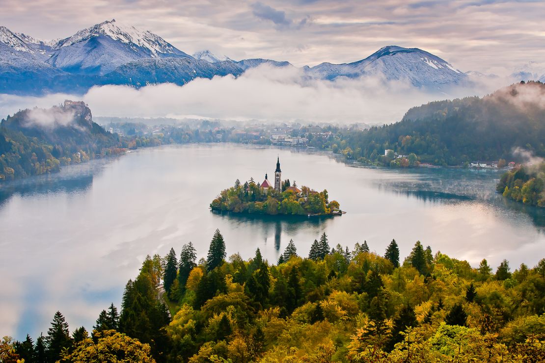 From afar, Lake Bled looks like something out of a story book.