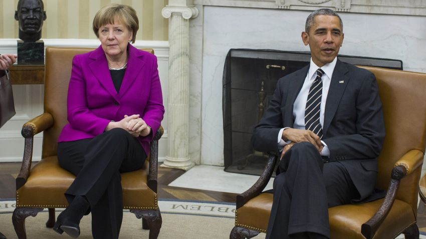 Obama meets Merkel WH