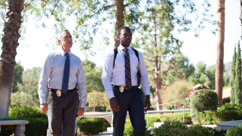 Titus Welliver, left, and Jamie Hector are LAPD officers Harry Bosch and Jerry Edgar in "Bosch." 
