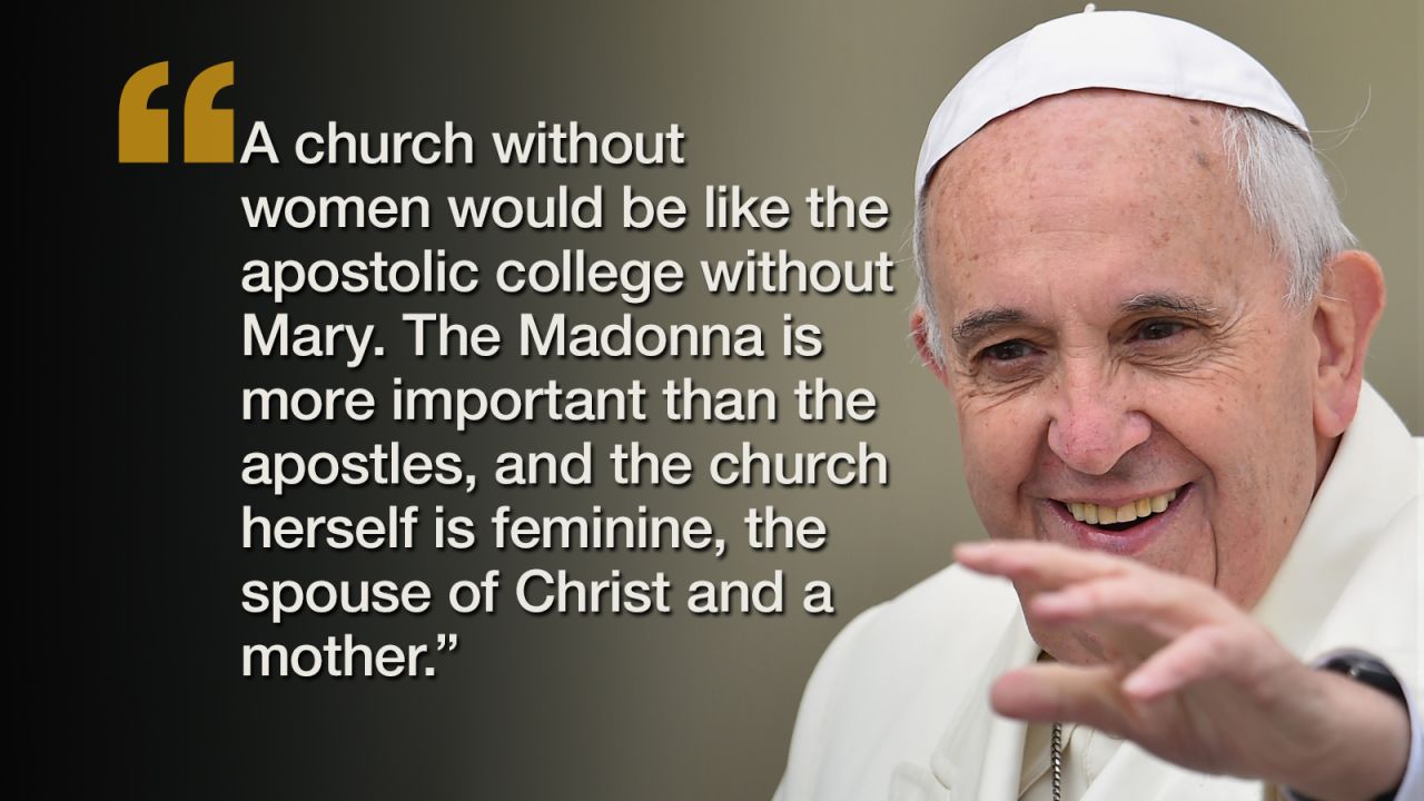 Pope Francis: Church will female deacons | CNN