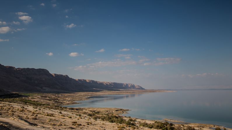 The southwestern coastline of the Dead Sea is in Israel. The sea also borders the West Bank and Jordan.