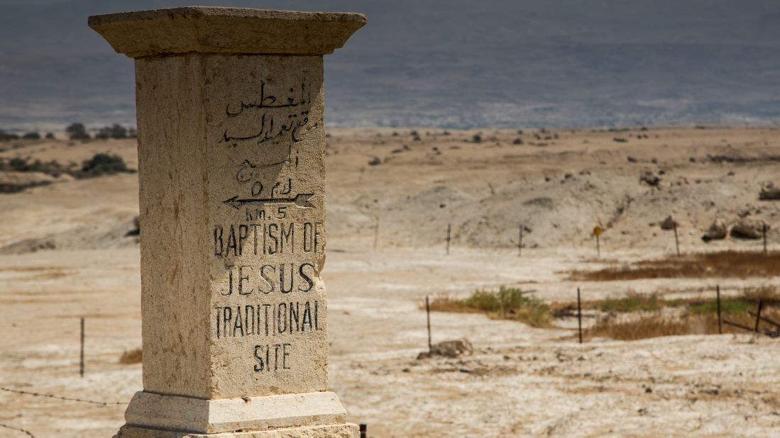 Qasr al-Yahud, along the southern Jordan River near Jericho, West Bank, is believed by many to be the site where Jesus was baptized.
