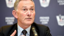 English Premier League chief executive Richard Scudamore announces the details of the new domestic TV rights package,