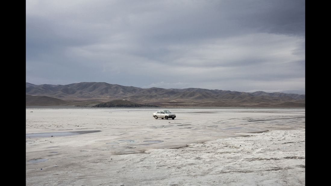 Iran's Lake Urmia used to be the largest lake in the Middle East. But the salt lake has shrunk by two-thirds since 1997.