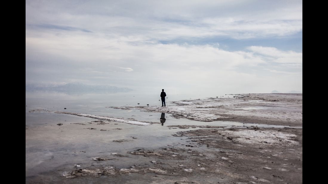 "When you walk on dried crystal of salt, in the absolute silence, you hear just the sound of cracking salt crystal," Zendehdel said. "You remember that the sound of water in this area had been people's life, and it's very disappointing that that silence of the lake has silenced the life."
