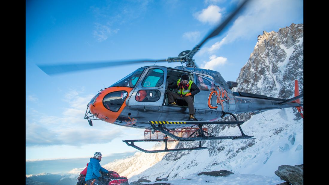 "The Wonder List" crew hitches a ride up to the glaciers below Mont Blanc.